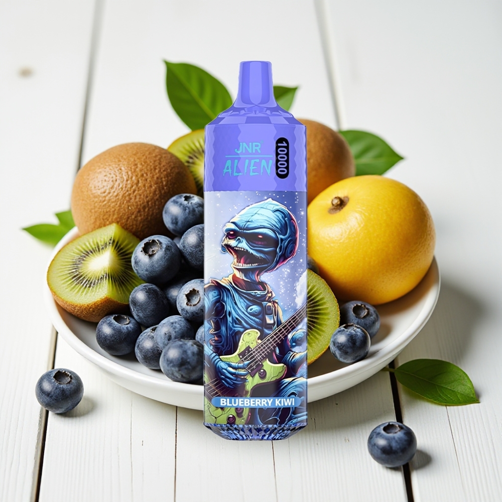 JNR Alien 10000 Puffs Vienkartinis Veipas Mėlynųjų aviečių ir kivių, 850mAh, 20ml, Type-C