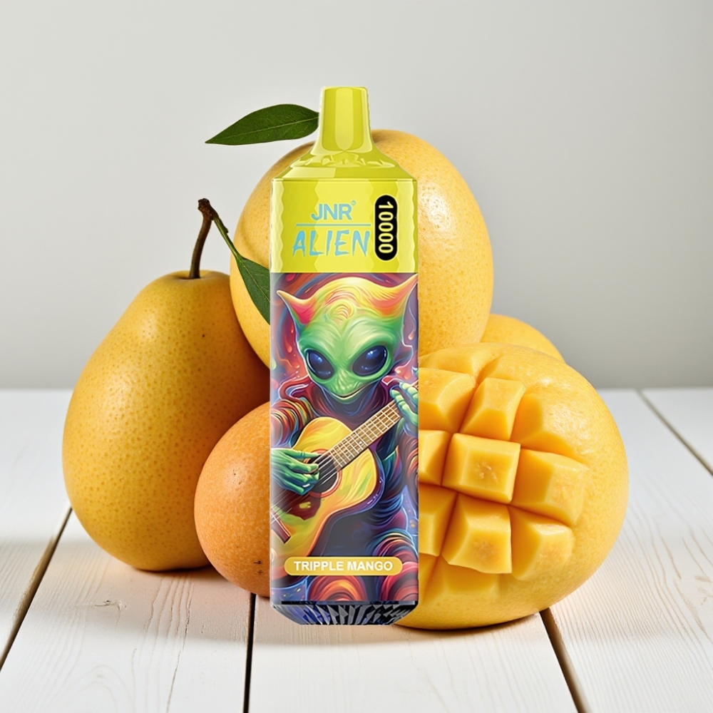 JNR Alien 10000 Puffs Vienkartinis Veipas Trigubas Mango 850mAh 20ml Type-C RGB
