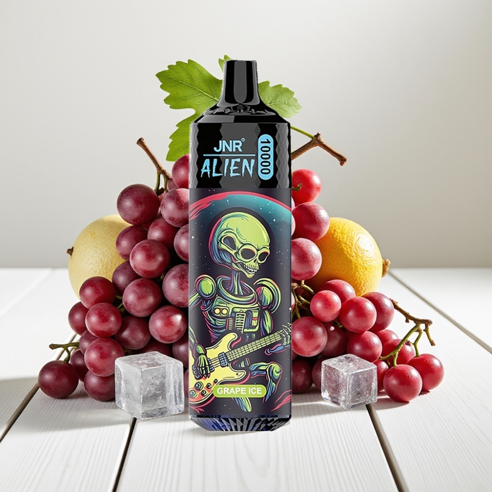 JNR Alien 10000 Puffs Vienkartinis Veipas Vynuogių Ledas | 850mAh, 20ml, Type-C
