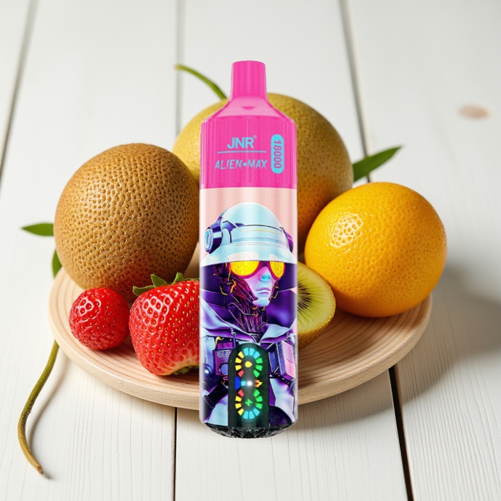 JNR Alien Max 18000 Puffs Vienkartinis Veipas Braškių-Kiwi, 28ml, 850mAh, 20 skonių, Type-C