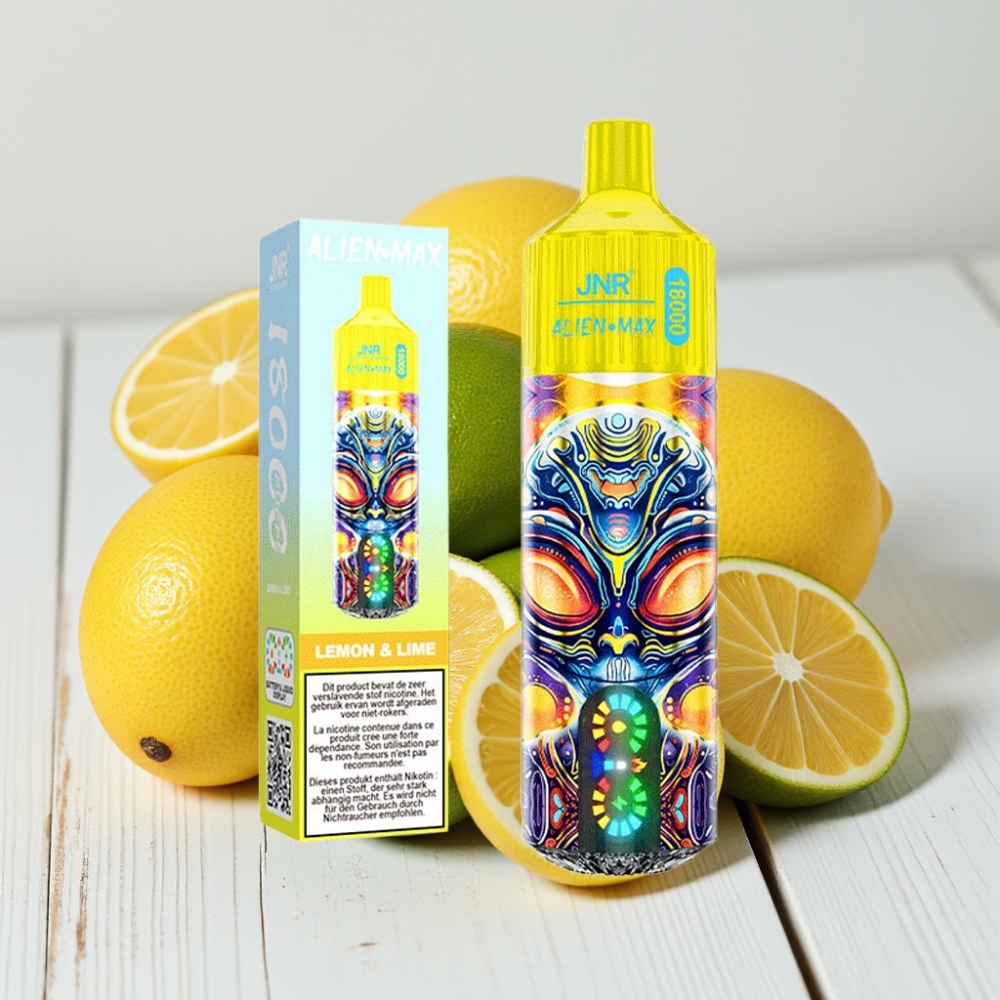 JNR Alien Max 18000 Puffs Vienkartinis Veipas Citrinų ir Laimų, 28ml, 850mAh, Type-C