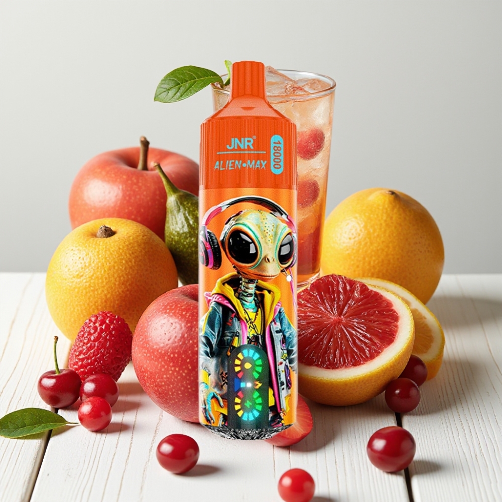 JNR Alien Max 18000 Puffs Vienkartinis Veipas Fizzy Cherry Cola (Dviguba Dėžutė, 28ml, 0-5% Nikotino)
