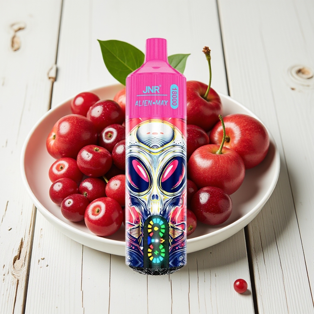 JNR Alien Max 18000 Puffs Vienkartinis Veipas Vyšnių Uogų, 28ml, Type-C, 850mAh