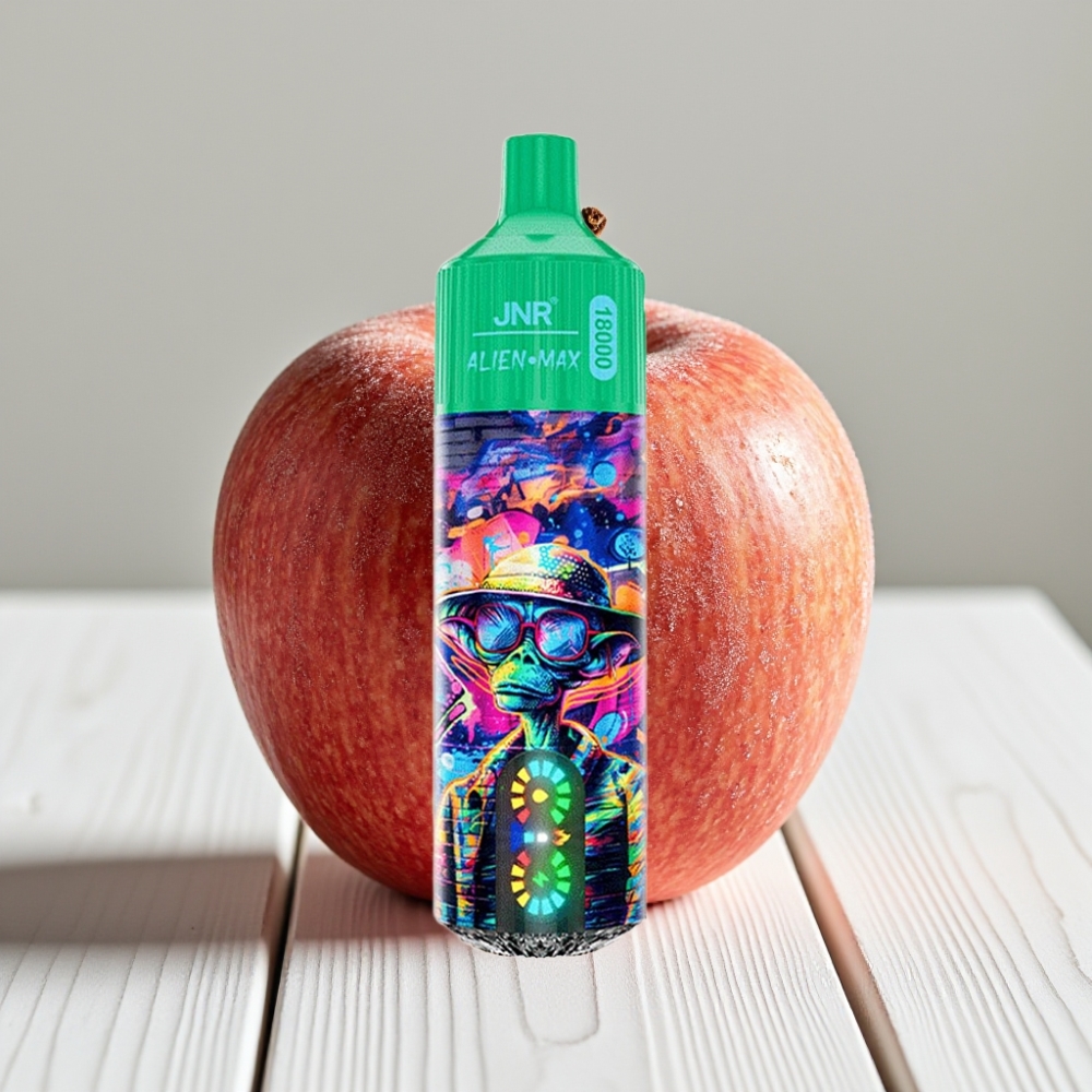 JNR Alien Max 18000 Puffs Šaldyti Obuoliai, 28ml, 850mAh, Type-C