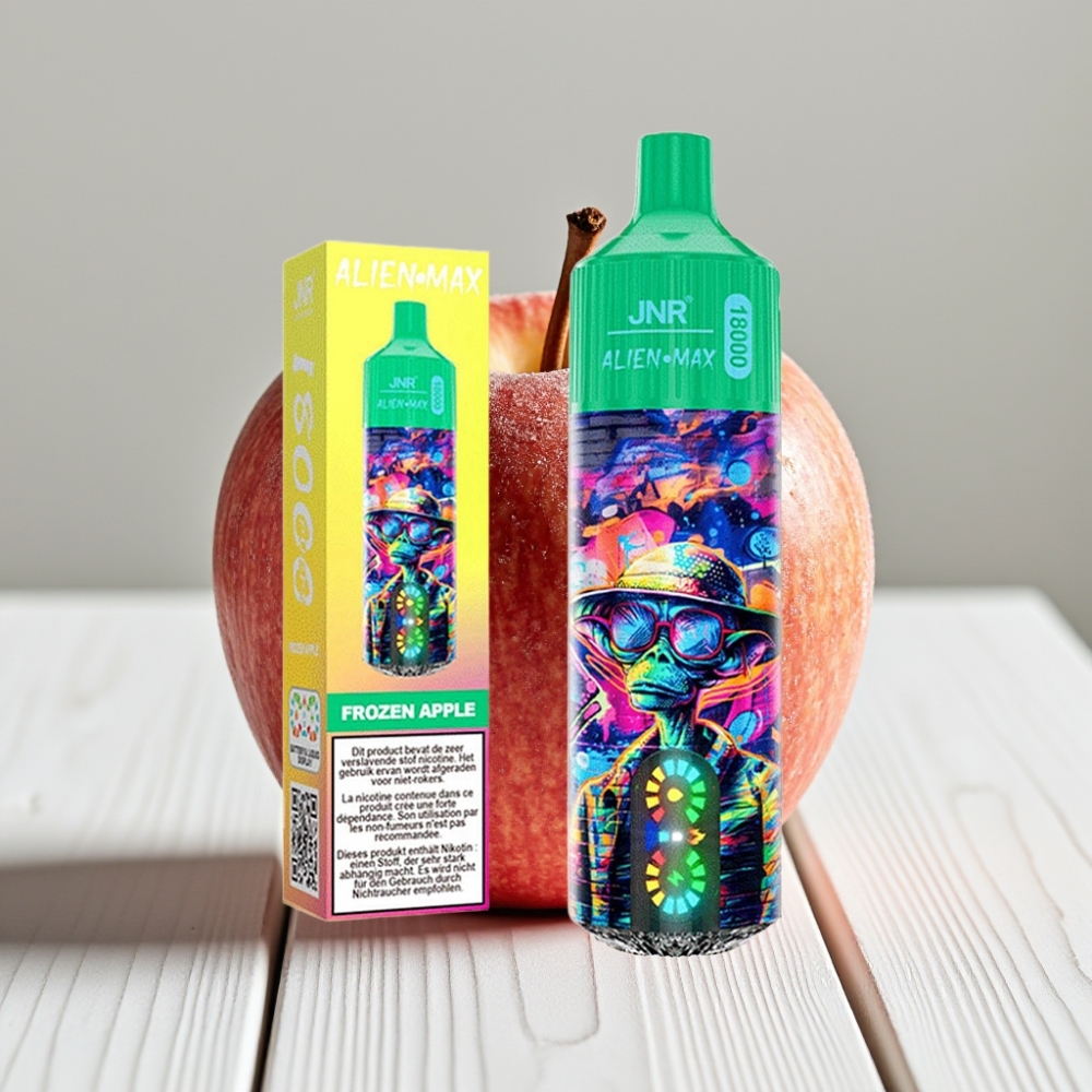 JNR Alien Max 18000 Puffs Šaldyti Obuoliai, 28ml, 850mAh, Type-C
