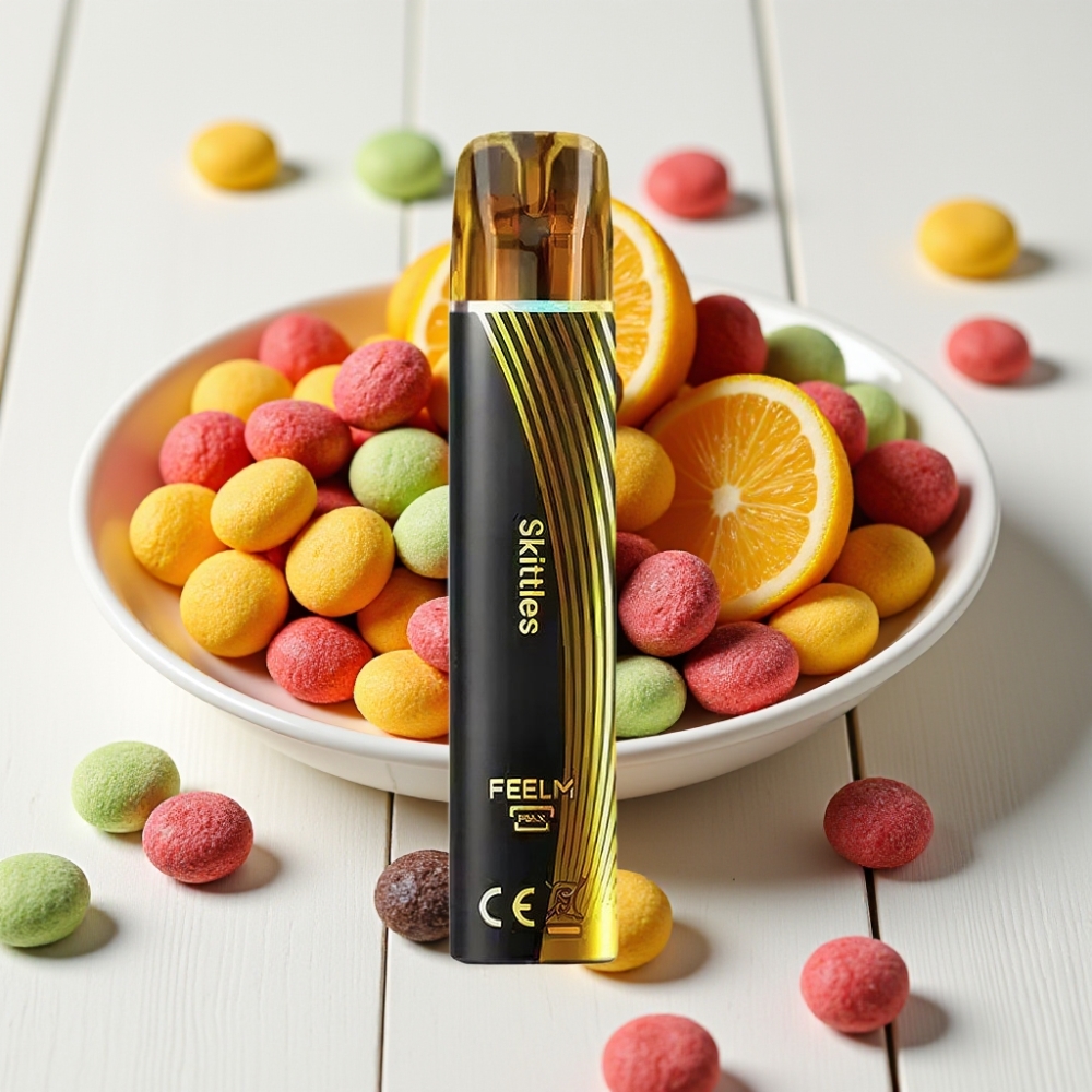 JNR Black&Golden 600+200 Pūkšt. Vienkartinis Veipas Skaičiai, 800 Pūkštų, 550mAh, 2ml