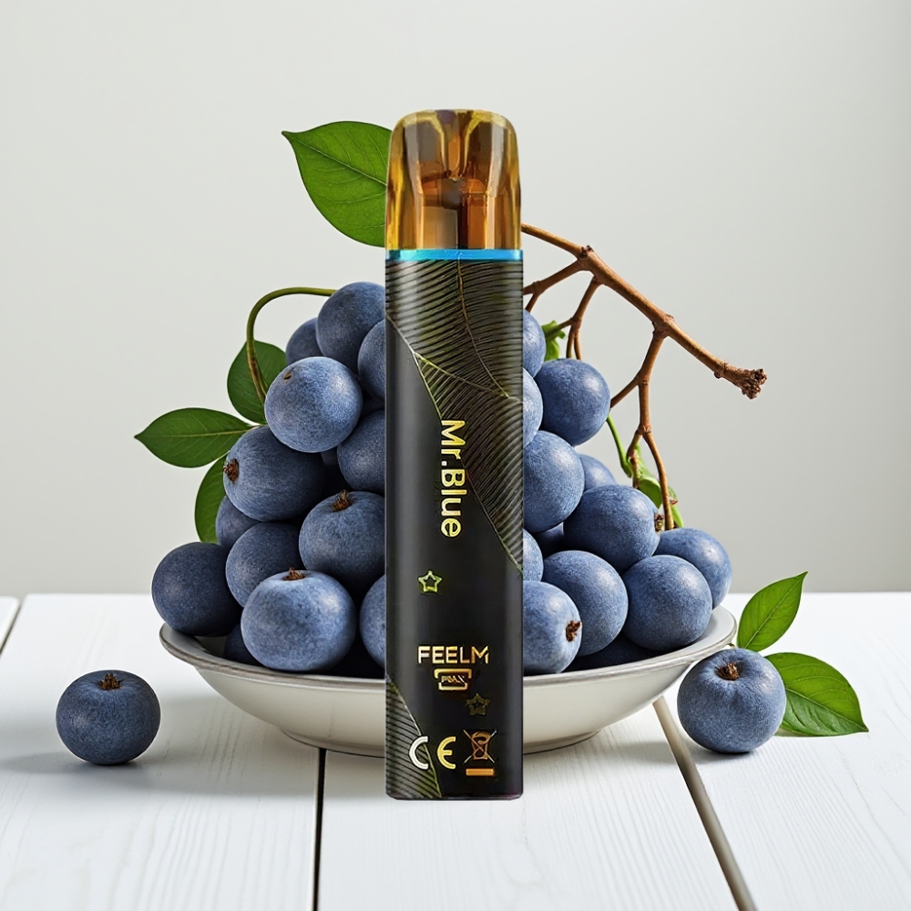 JNR Black&Golden 600+200 Puffs Vienkartinis Veipas Mėlyna (800 Puffs, 550mAh, 2ml TPD)