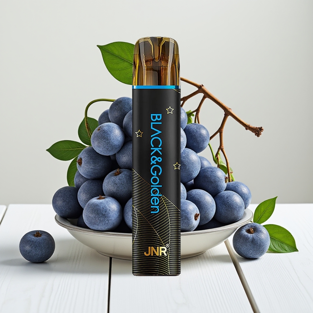 JNR Black&Golden 600+200 Puffs Vienkartinis Veipas Mėlyna (800 Puffs, 550mAh, 2ml TPD)