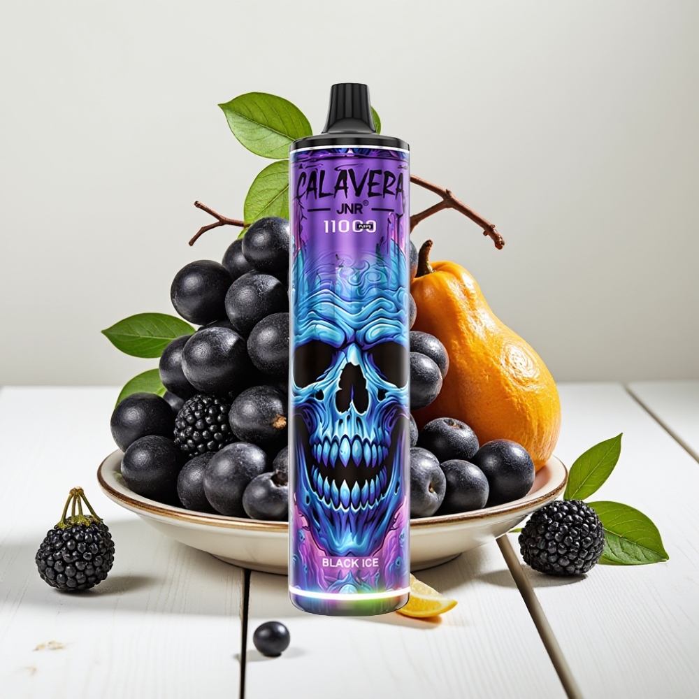 JNR Calavera 11000 Pūsų Vienkartinis Veipas Black Ice (Juodasis Ledas) 850mAh 21ml 1.0ohm