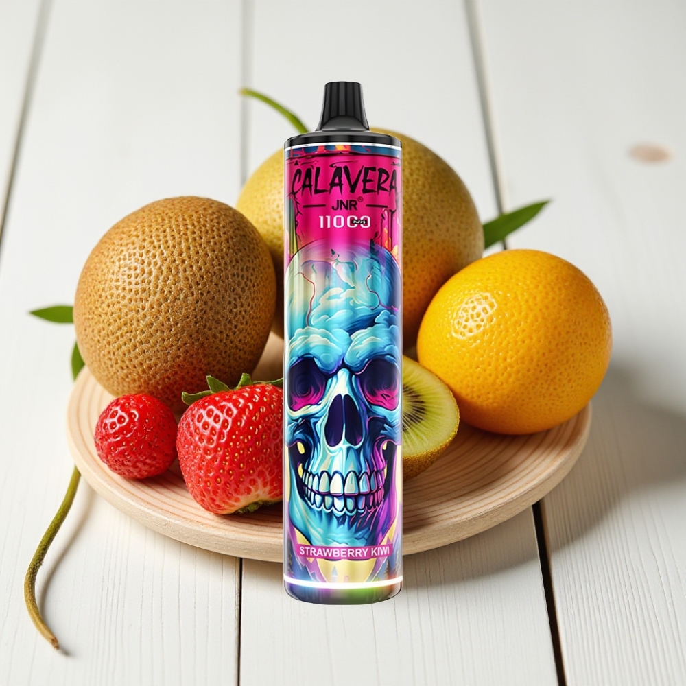 JNR Calavera 11000 Puffs Vienkartinis Veipas Braškė-Kivis, Type-C, 850mAh, 21ml