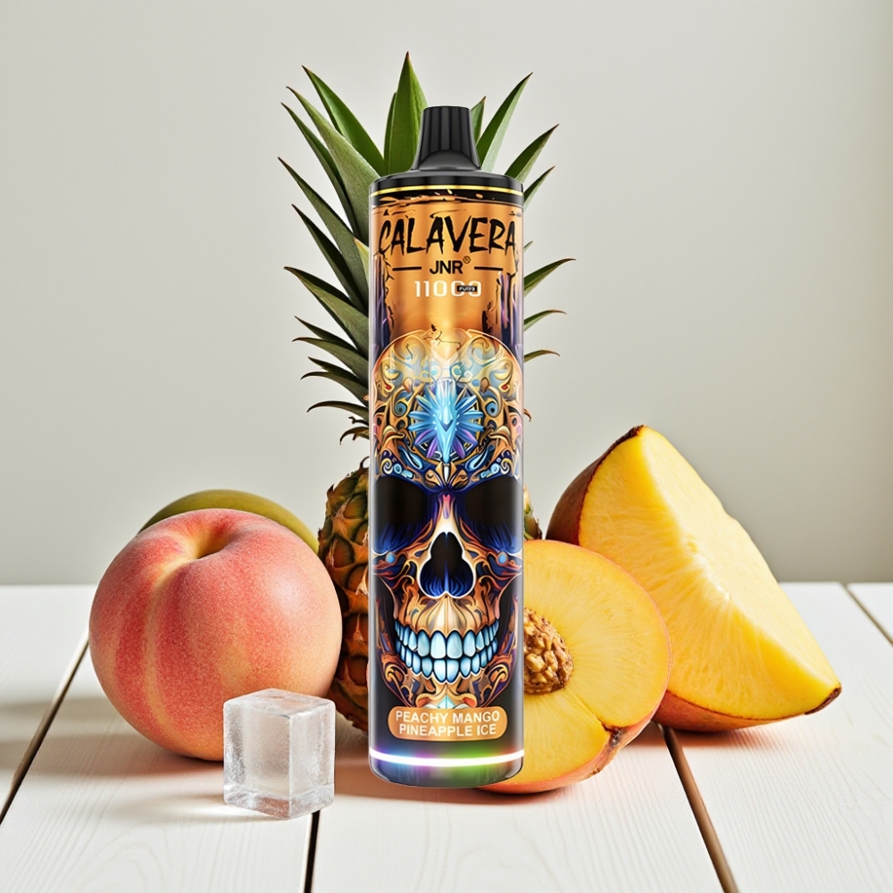 JNR Calavera 11000 Puffs Vienkartinis Veipas Persikas Mango Ananasas Ledo, 850mAh, 21ml, Type-C