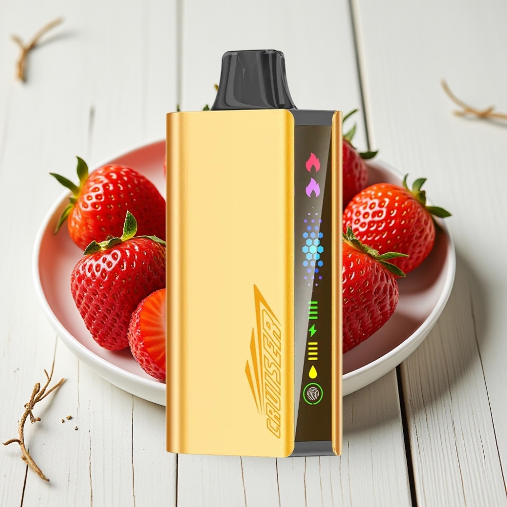 JNR Cruiser 12000 Puffs Be Mokslės Vienkartinis Veipas Braškės Chupa Chups, 3500 mAh, 25ml