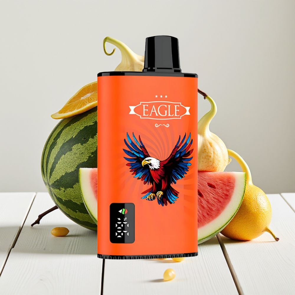 JNR EAGLE Smart 23000 Pūkų Vienkartinis Veipas Arbūzas Tirščių Guma, 25ml, 2% Nikotino, Tipo-C