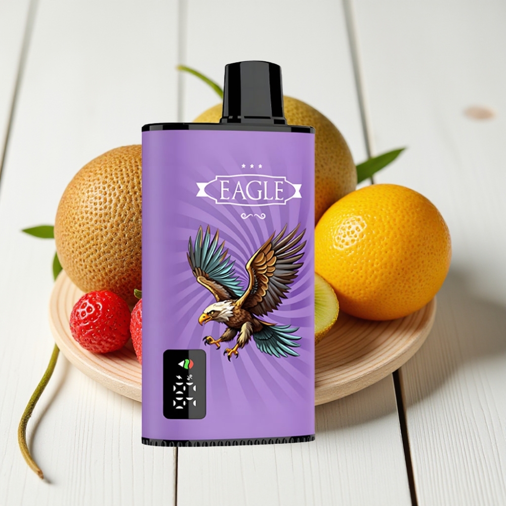 JNR EAGLE Smart 23000 Puffs Vienkartinis Vapas Braškė-Kiwi, 25ml, 750mAh, Tipo-C