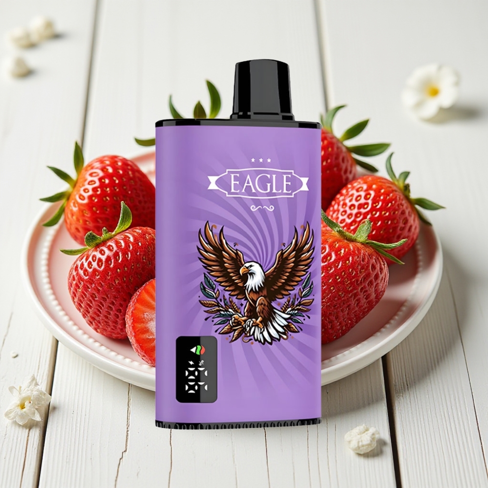 JNR EAGLE Smart 23000 Puffs Vienkartinis Veipas Braškės Ledas | 25ml, 750mAh, 2% Nikotino