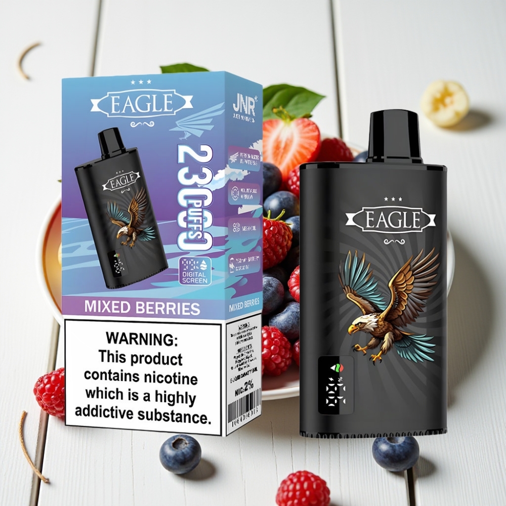 JNR EAGLE Smart 23000 Puffs Vienkartinis Veipas Mišrios Uogos, 25ml, 750mAh, 2% Nikotino