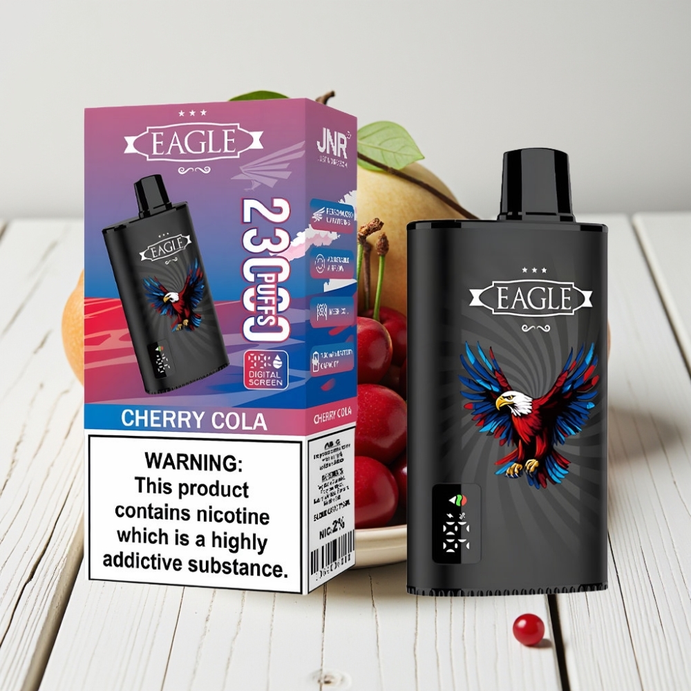 JNR EAGLE Smart 23000 Puffs Vienkartinis Veipas Vyšnių Kolos skonis | 25ml, 750mAh, 2% nikotino