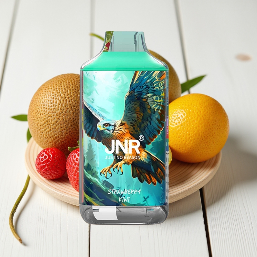 JNR Falcon 16000 Puffs Braškė-Kiwi, 850 mAh, 22ml, Dviguba Tinklelinė Apvija
