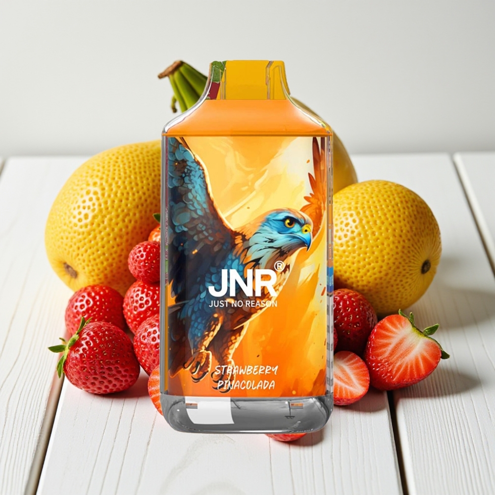 JNR Falcon 16000 Puffs Braškių Pina Colada, 850mAh, 22ml, Dual Mesh