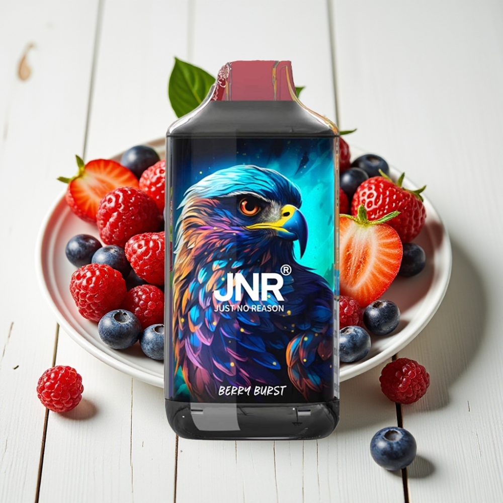 JNR Falcon 16000 Puffs Užkandis Uogų (Berry Burst), 850 mAh, 22ml, Dual Mesh Coil, Type C
