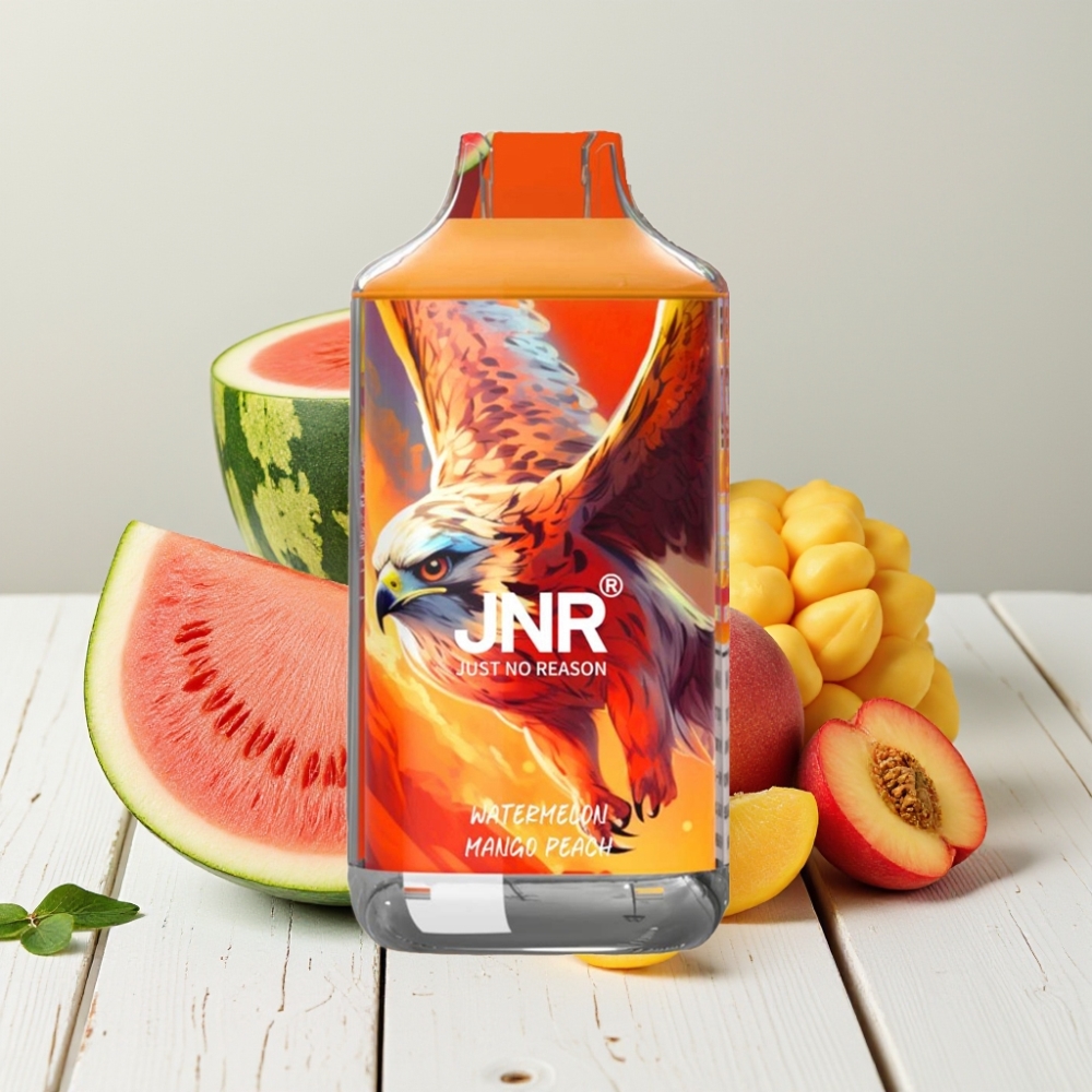 JNR Falcon 16000 Puffs Vienkartinis Veipas Arbūzas Mango Persikas, 850mAh, 22ml, Type C