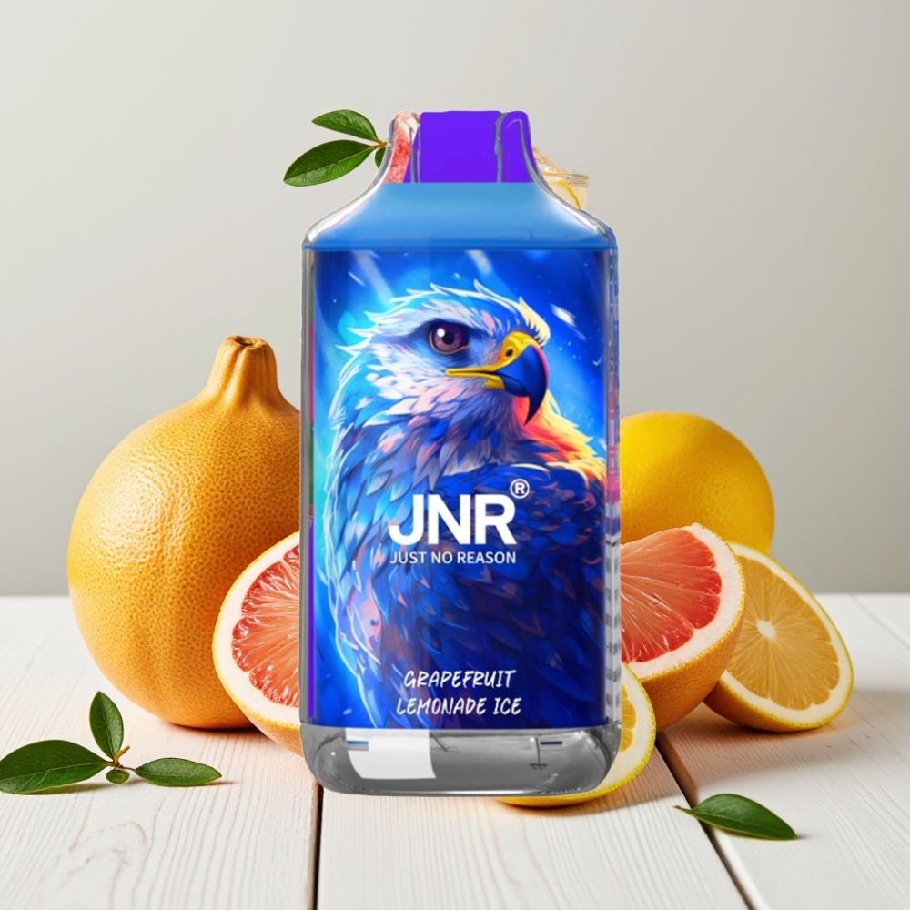 JNR Falcon 16000 Puffs Vienkartinis Veipas Greipfruto Citrinų Limonadas Su Mėtų (850mAh, 22ml, Dual Mesh)