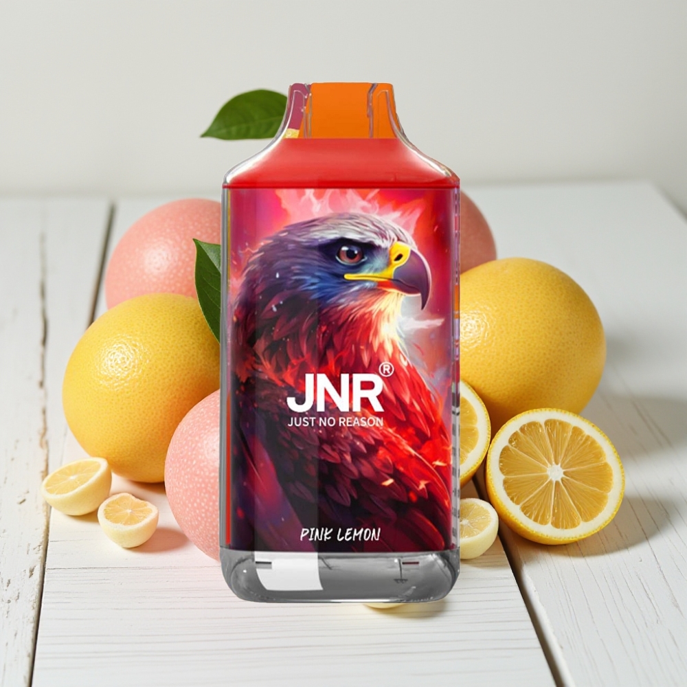 JNR Falcon 16000 Puffs Vienkartinis Veipas Rūgščios Citrinos Spalva, 850 mAh, 22ml, Dviguba Tinklelio Apvija