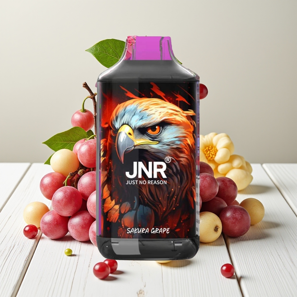 JNR Falcon 16000 Puffs Vienkartinis Veipas Sakuro Vynuogių, 850mAh, 22ml, Dual Mesh