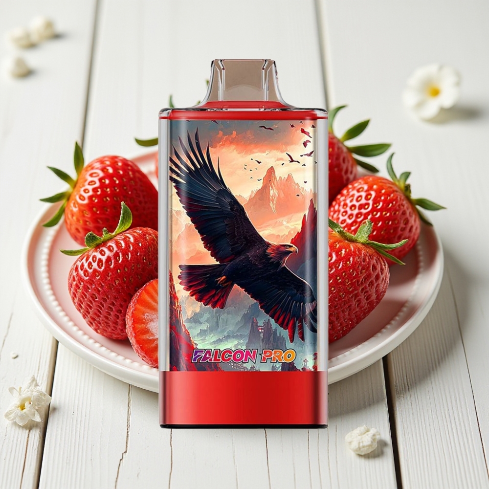JNR Falcon Pro 28000 Vienkartinis Veipas Braškės Ledas 30ml 950mAh 28000 Puffs 5% Nikotino