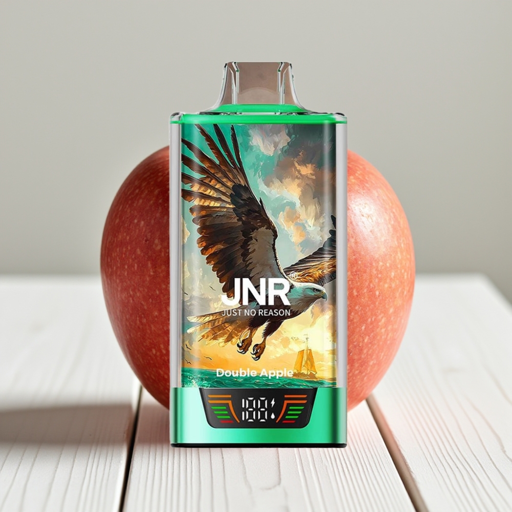 JNR Falcon Pro 28000 Vienkartinis Veipas Dvigubas Obuolys – 30ml, 28000 Potūkiai, 5% Nikotino