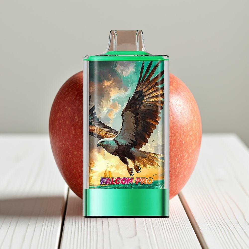 JNR Falcon Pro 28000 Vienkartinis Veipas Dvigubas Obuolys – 30ml, 28000 Potūkiai, 5% Nikotino