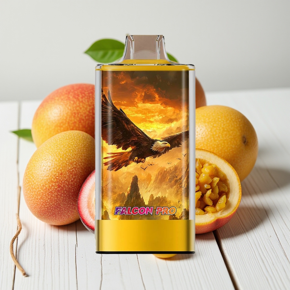 JNR Falcon Pro 28000 Vienkartinis Veipas - Mangas Marakuja, 30ml, 28000 Puffų, 5% Nikotino