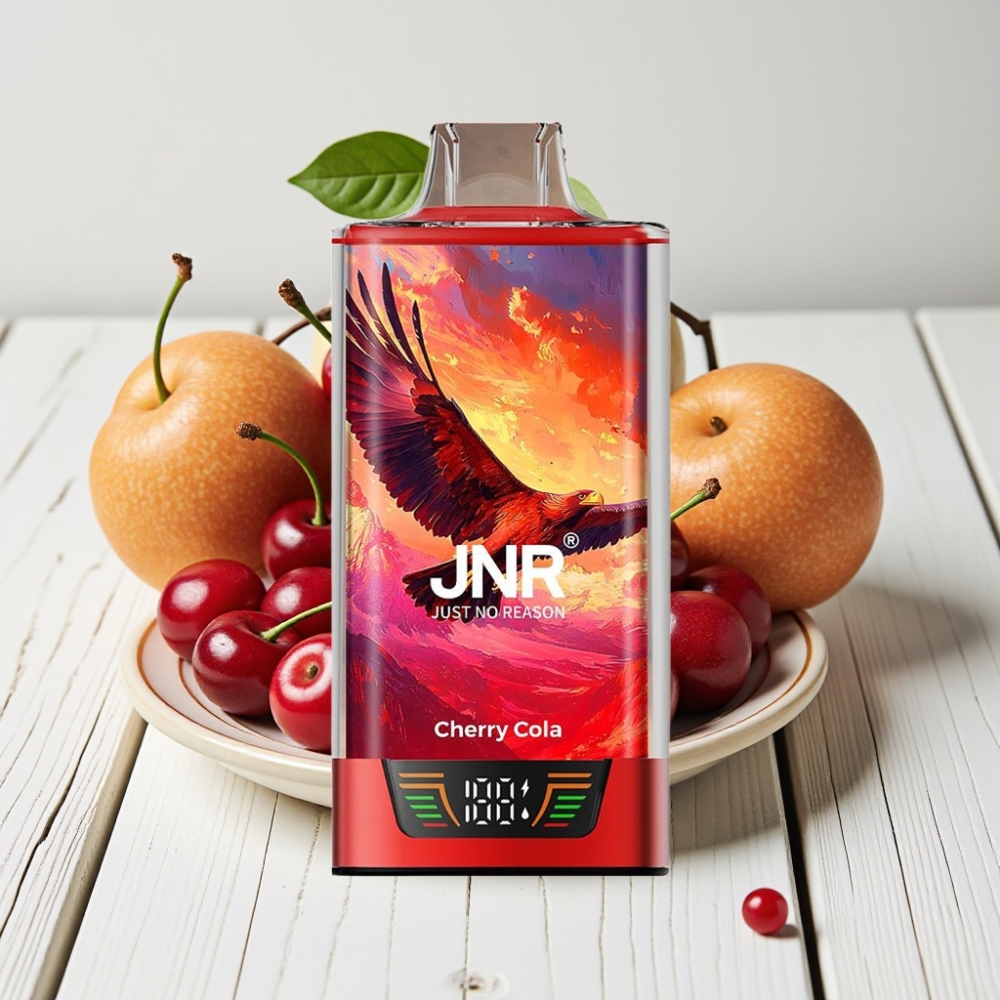 JNR Falcon Pro 28000 Vienkartinis Veipas Vyšninis Kolos Skonis, 30ml, 28000 Puffs, 5% Nikotino