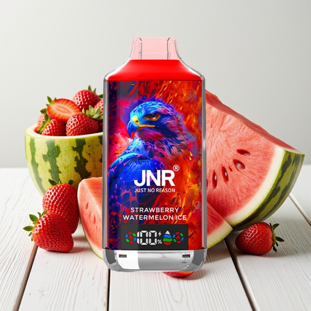 JNR Falcon X 18000 Puffs Braškynės Arbūzo Ledas, 750mAh, 24ml, Dual Mesh Coil