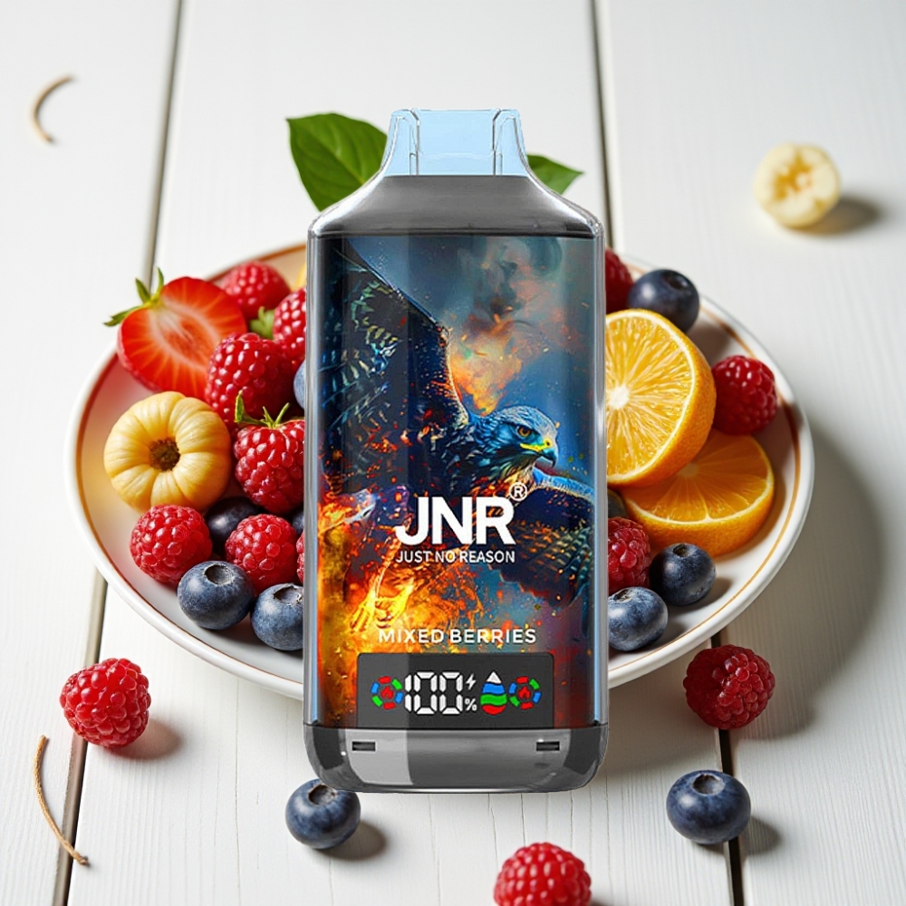 JNR Falcon X 18000 Puffs Mišrios Uogos, 750mAh, 24ml, Dual Mesh Coil