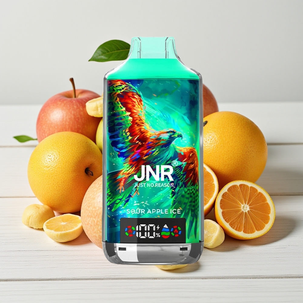 JNR Falcon X 18000 Puffs Rūgščios Obuolių Ledas, 24ml, 750mAh, Type-C