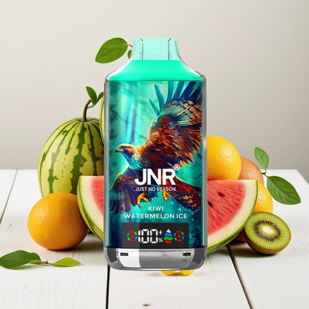 JNR Falcon X 18000 Puffs Vienkartinis Veipas Kiwi Arbūzas Ledas | 750mAh, 24ml, Type-C