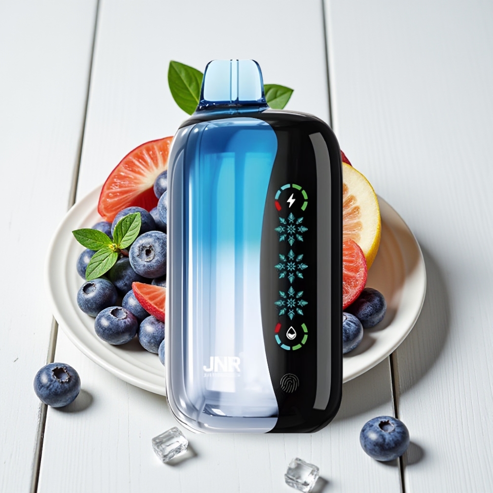 JNR Flex Ice 21000 Pūkų Vienkartinis Veipas Mėlynių Uogų Ledas | 26ml, 1.2Ω, 1000mAh