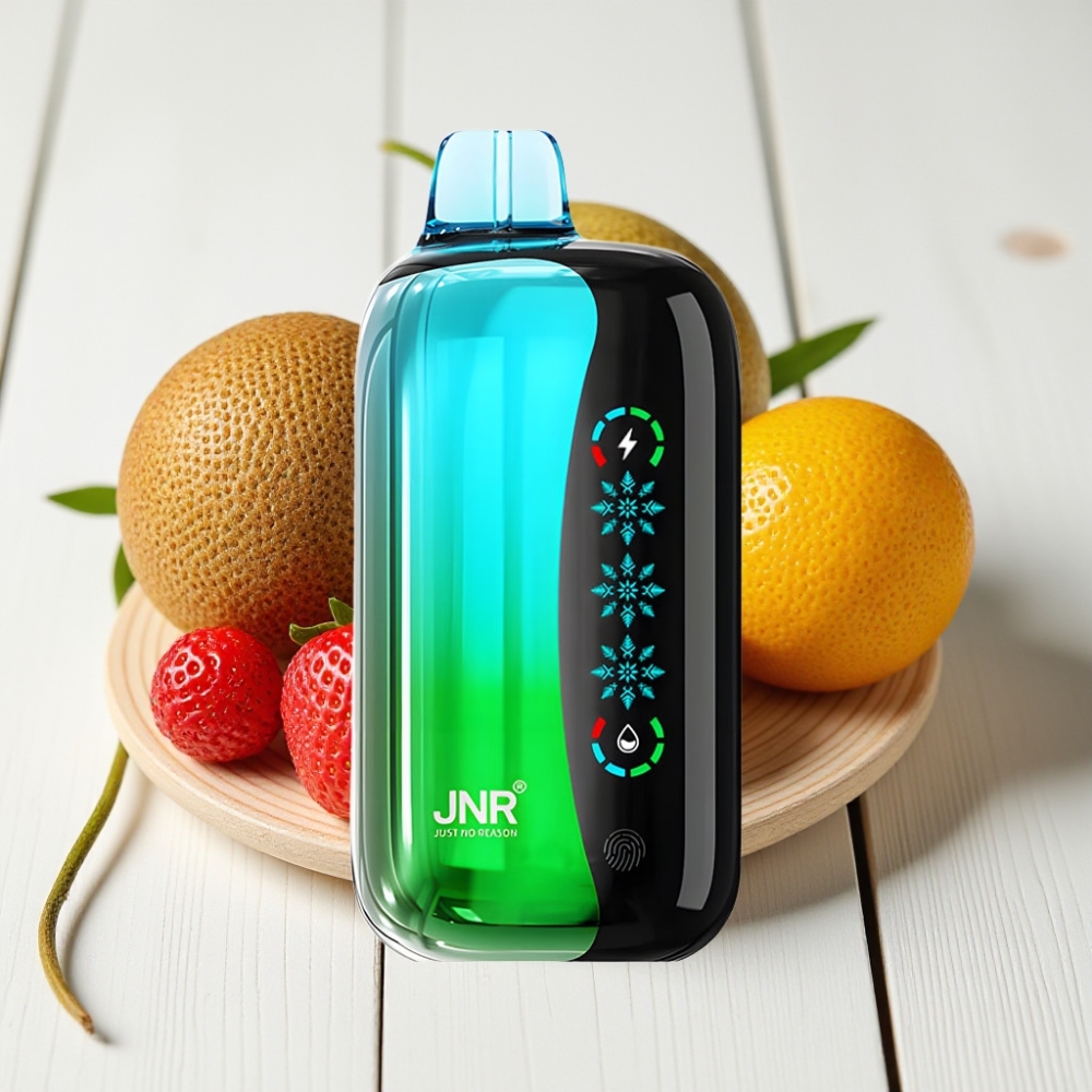 JNR Flex Ice 21000 Puffs Vienkartinis Veipas Braškė-Kivis, 26ml, 1.2Ω, 1000mAh