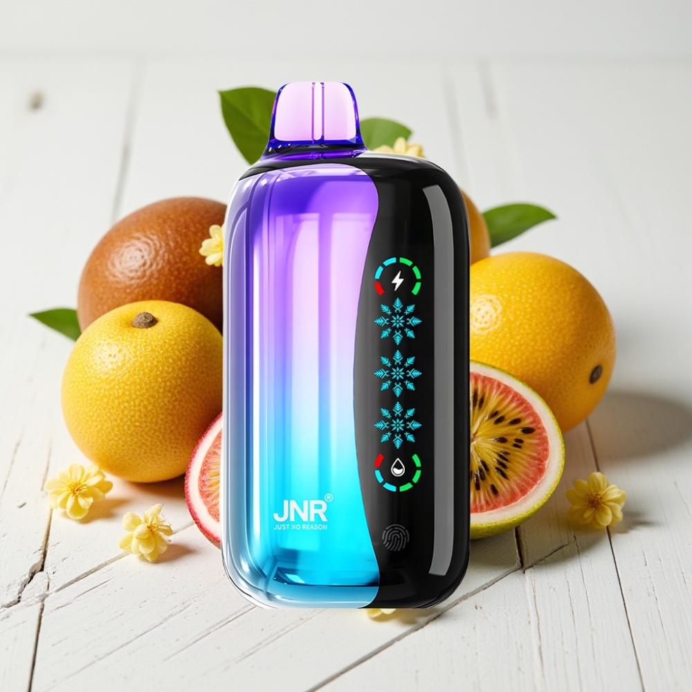 JNR Flex Ice 21000 Puffs Vienkartinis Veipas Kiwi Passion Fruit Guava | 26ml, 1.2 Ohm, 1000mAh, Type-C