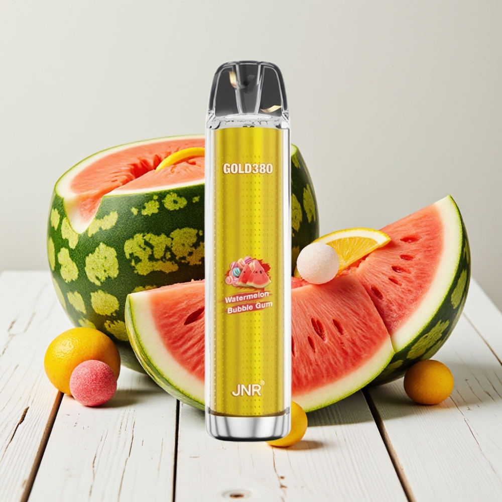 JNR Gold380 6000 Puffs Vienkartinis Veipas Arbūzo Burbulų Guma 6000 Puffs, 1500mAh, 13ml
