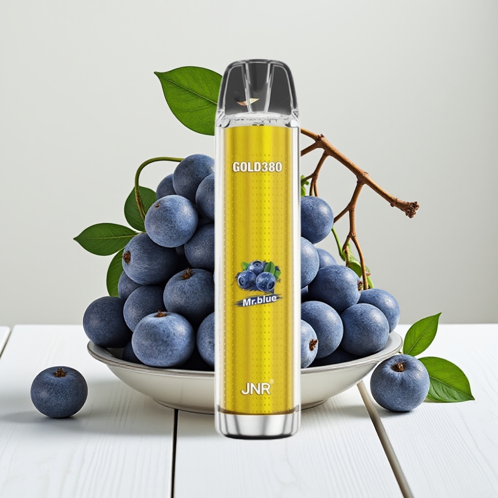 JNR Gold380 6000 Puffs Vienkartinis Veipas Mėlynasis (Mr Blue) – 1500mAh, 13ml, 0%/2%/5% nikotino