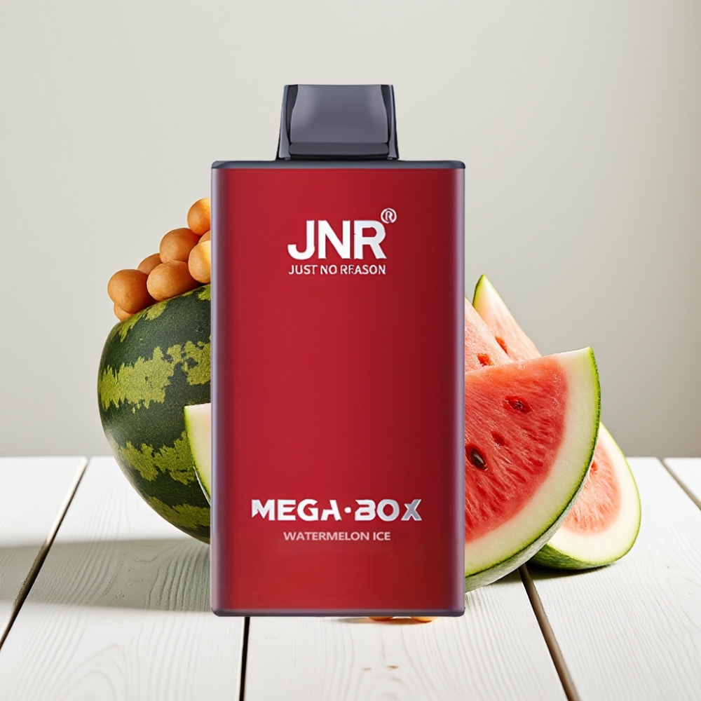 JNR Mega Box 25000 Pūkų Vienkartinis Veipas Arbūzas su Mėtų Notėmis, 30ml, 850mAh, Type-C