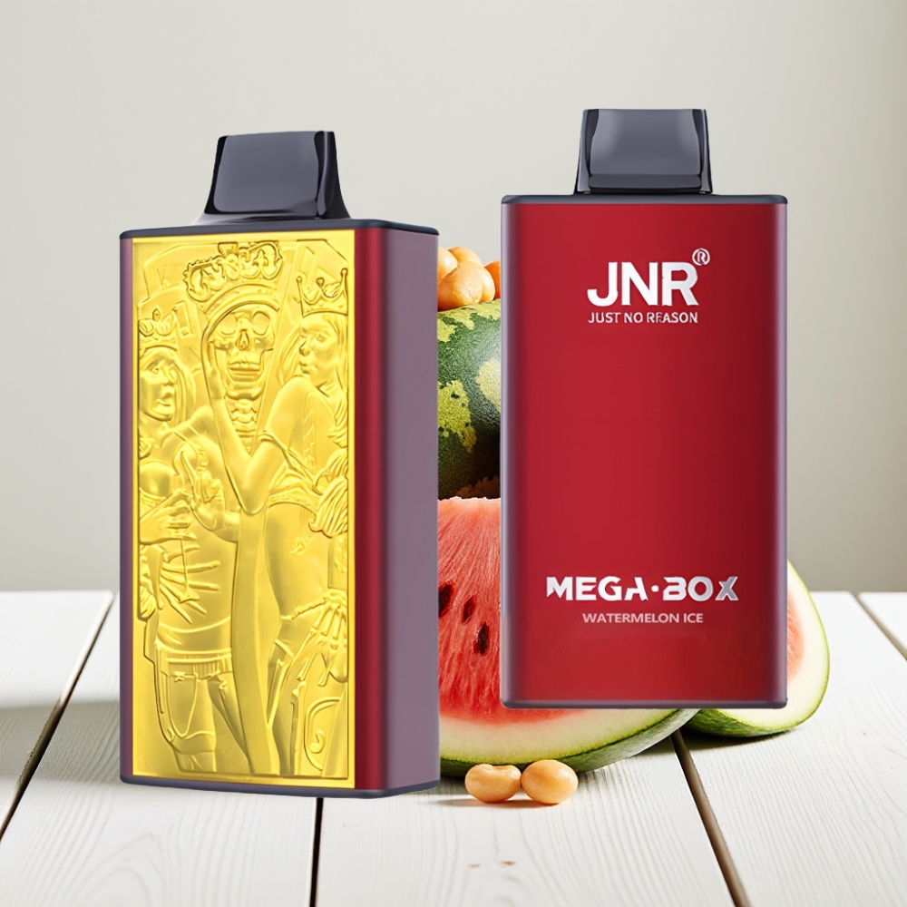 JNR Mega Box 25000 Pūkų Vienkartinis Veipas Arbūzas su Mėtų Notėmis, 30ml, 850mAh, Type-C