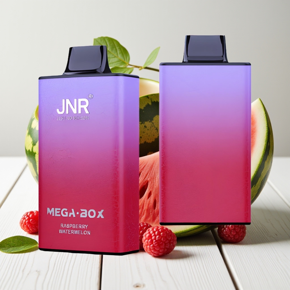 JNR Mega Box 25000 Pūkų Vienkartinis Veipas Avietės Arbūzas, 30ml, 850mAh, Type-C
