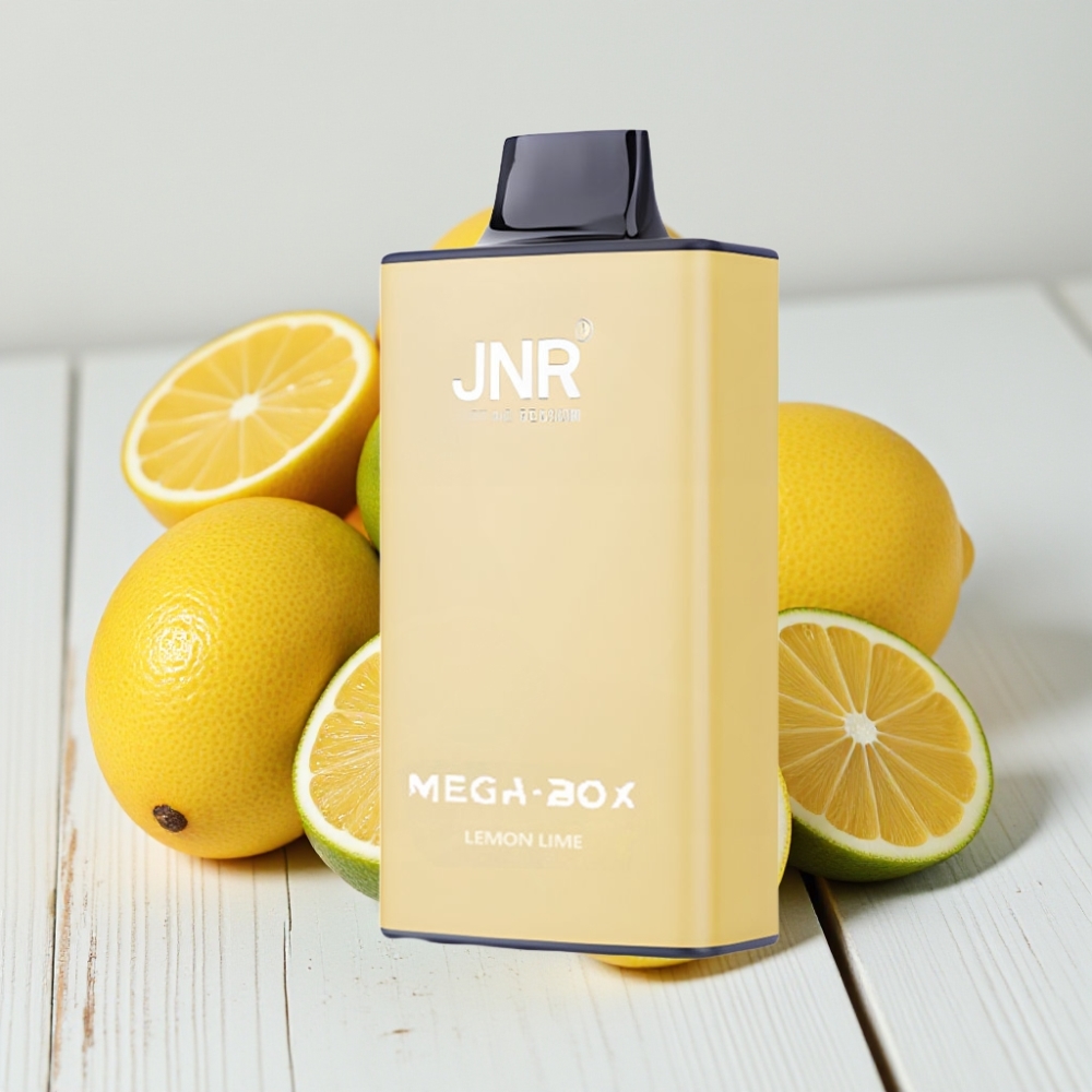 JNR Mega Box 25000 Pūkų Vienkartinis Veipas Citrina & Žalioji Riešutėlė, 30ml, 850mAh, Type-C