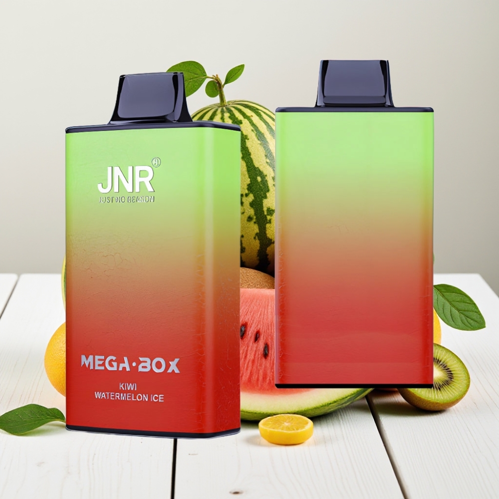JNR Mega Box 25000 Pūkų Vienkartinis Veipas Kiwi Arbūzas Ledas, 30ml, 850mAh, Type-C
