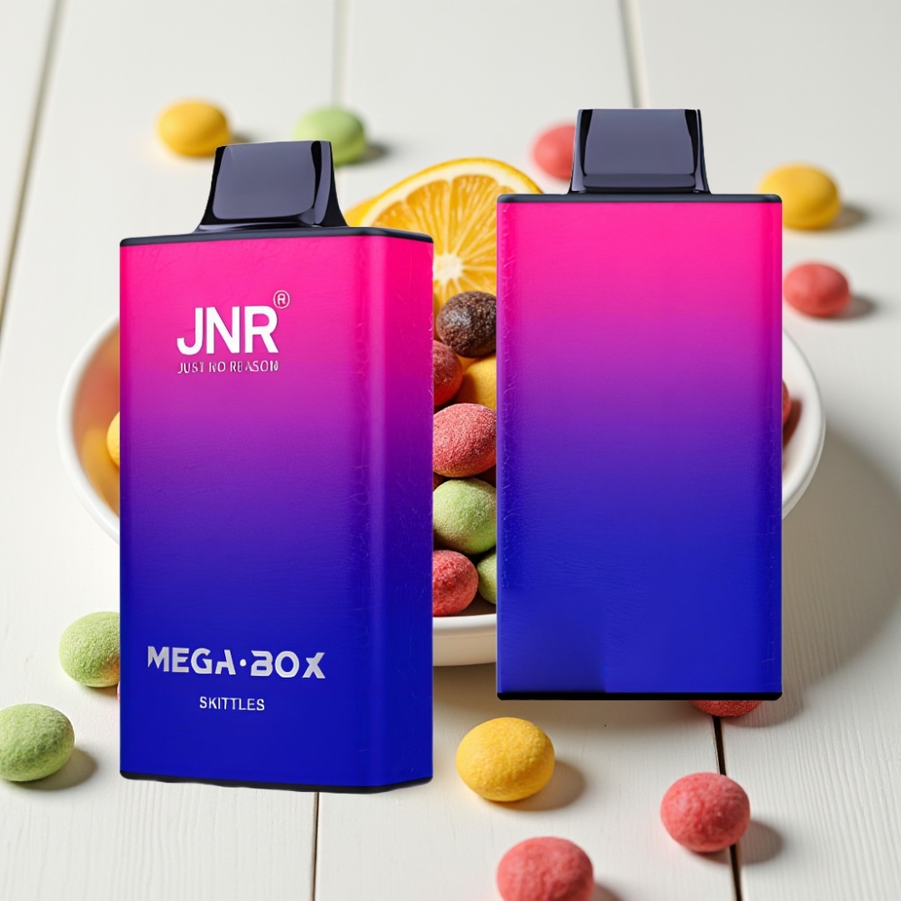 JNR Mega Box 25000 Pūkų Vienkartinis Veipas Skittles (30ml, 850mAh, 2% Nikotino)