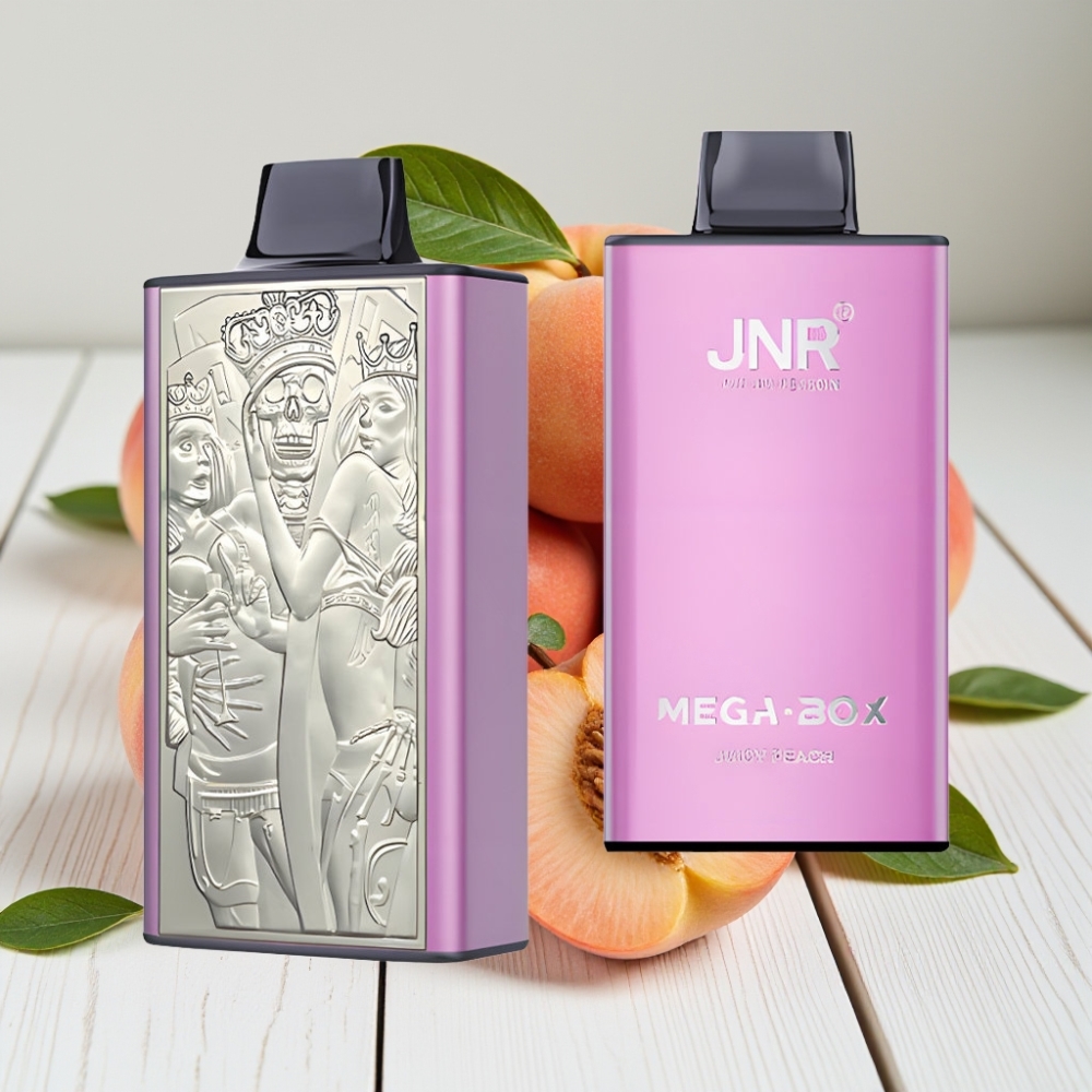 JNR Mega Box 25000 Pūkų Vienkartinis Veipas Sultingas Persikas, 30ml, 850mAh, Type-C