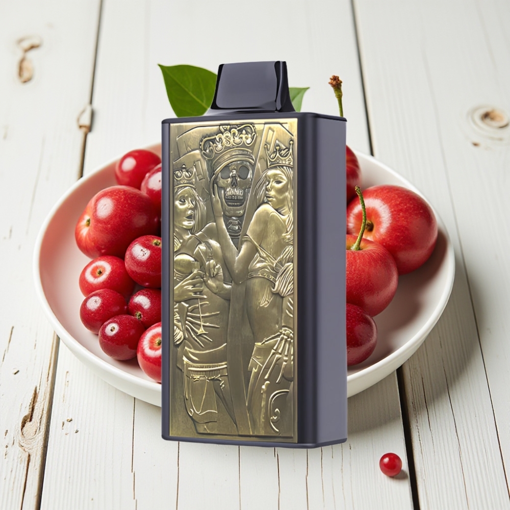 JNR Mega Box 25000 Pūkų Vienkartinis Veipas Vyšnių Uogų, 30ml, 850mAh, Dual Mesh
